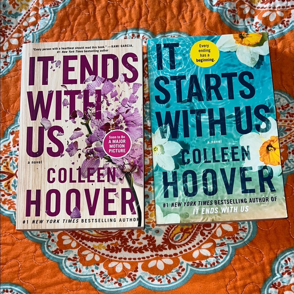 Colleen Hoover Novel Set - It Ends With Us and It Starts With Us